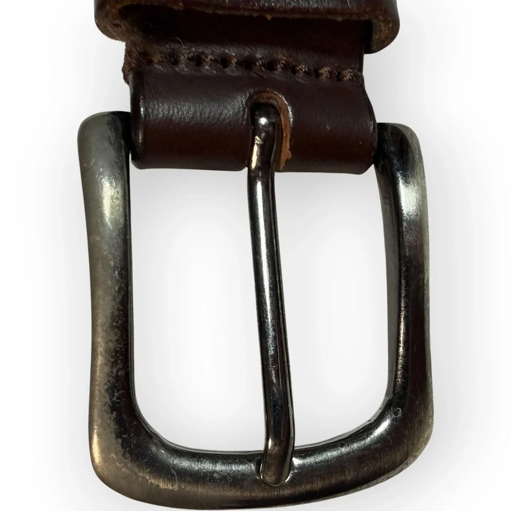 Eagles Wings Kansas State Wildcats‎ Leather Belt Brown Silver Powercat Logo 36